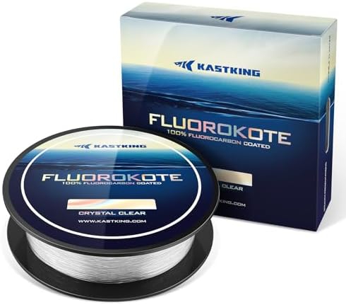 KastKing Fluorokote Fluorocarbon Coated Fishing Line, Fluorocarbon Leader - Image 2