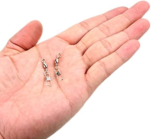 PATIKIL Fishing Barrel Swivel with Safety Snap Carbon Steel - Image 5