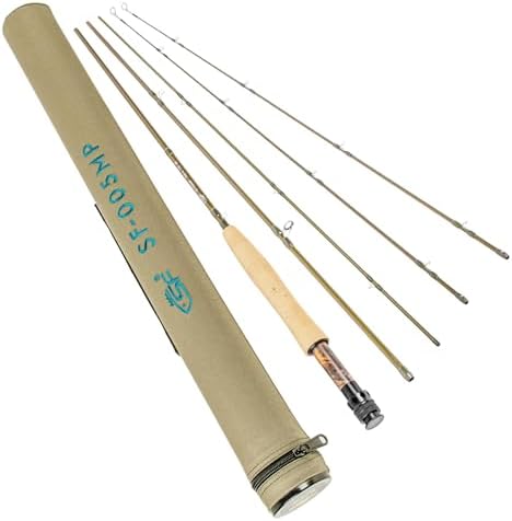 SF SF-005MP Sections Fly Fishing Rod Medium-Fast Action 9 FT by SUNSHINEFISHING