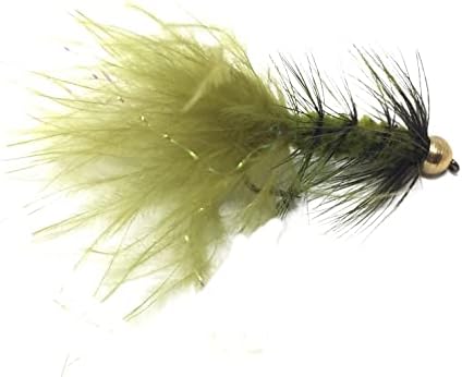 Feeder Creek Woolly Bugger Fly Fishing Flies 12pc Fly Fishing Assortment | Handmade Wet Flies for Fly Fishing in Various Patterns/Colors | Streamer Flies by FeederCreek