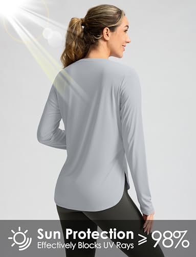 G Gradual Women's Sun Shirts UPF 50+ Long Sleeve Workout Hiking Tops - Image 4