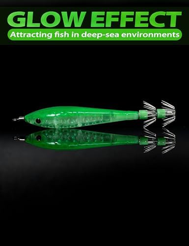 BLUEWING Fishing Squid Jig Hooks Double-Layered Stainless Steel, Fish Lure Baits for Freshwater and Saltwater - Image 6