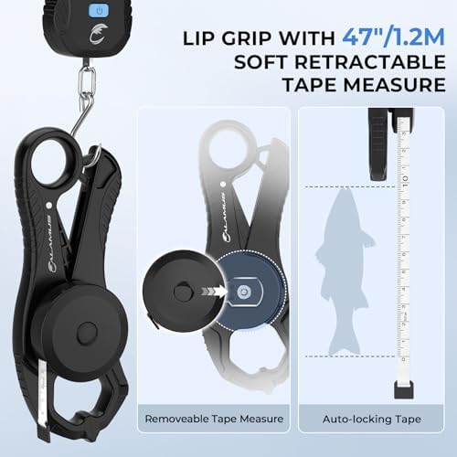 Calamus Lightweight USB Charging Fish Scale,Black Combo - Image 3