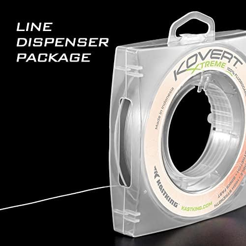 KastKing Kovert 100% Fluorocarbon Fishing Line - Clear Fishing Leader - Image 2