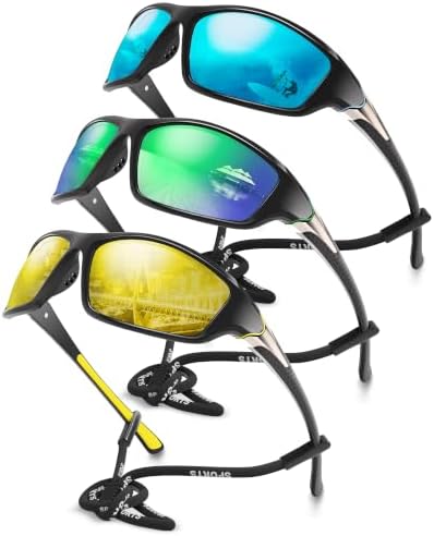 Polarized Sports Wrap Around Sunglasses Men Fishing Running Golf by Foliful