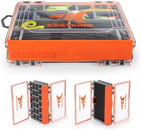 KastKing HyperSeal 3500 Double-Sided Waterproof Fishing Tackle Box, 1 Pack by KastKing