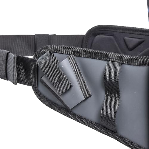 Xelfly Waterproof Fishing Waist Bag with Rod Holder, Padded Waist Straps & Gear Loops - Submersible Zipper, Rugged Top Handle, Adjustable Attachments (Gray) - Image 7