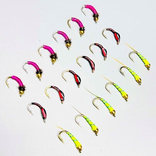 9Pc Fishing Wet Flies Bionics Worms/Midges/Moths/Flies Artificial Insect Fly Fishing Bait Salmon Trout Bass Fishing Hook Fly Fishing Lure - Image 4
