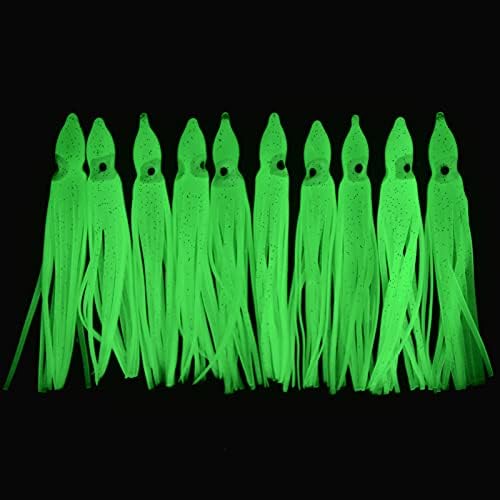 Fishing Squid Skirts Lures Octopus Skirts Trolling Lures Soft Plastic Fishing Tackle Squid Bait for Saltwater Bass Salmon Trout - Image 2