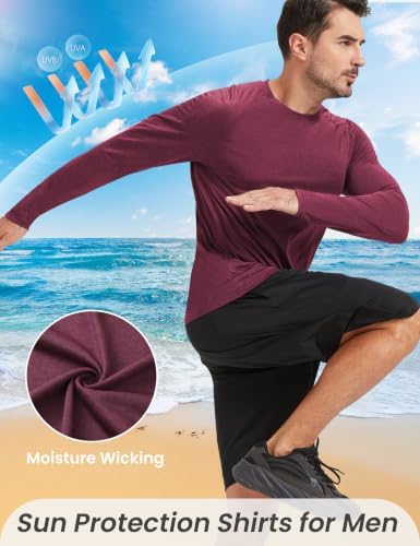 MLYENX 7 Pack Long Sleeve Shirts for Men Sun Protection Quick Dry - Image 3