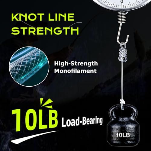 Pre-Tied Dropper Loop Knots Fishing Line, 80 Knots Monofilament Leader with 5.5" Loop Diameter & 18" Spacing, Saltwater & Freshwater Fishing Knots Line for Sea Bass, Snapper, Cod - Image 4