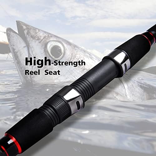 Fiblink Surf Spinning Fishing Rod 2-Piece/4-Piece Graphite Travel Fishing Rod - Image 3
