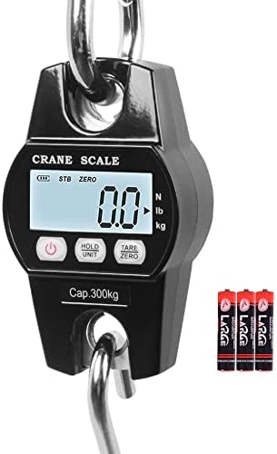 Fuzion Hanging Scale 660LB/300KG, Crane Scale with Snap-Fit Lifting Ring by Fuzion%C2%AE