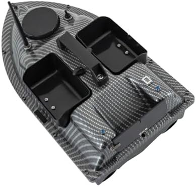 RC Bait Boat, 600m/1968ft Long-Distance Control Surf Fishing Bait Boat 4.4LBS Loading Capacity with Dual 5200mAh Battery and LCD for Lake/Ocean Angling, Auto Navigation (Gray) - Image 5