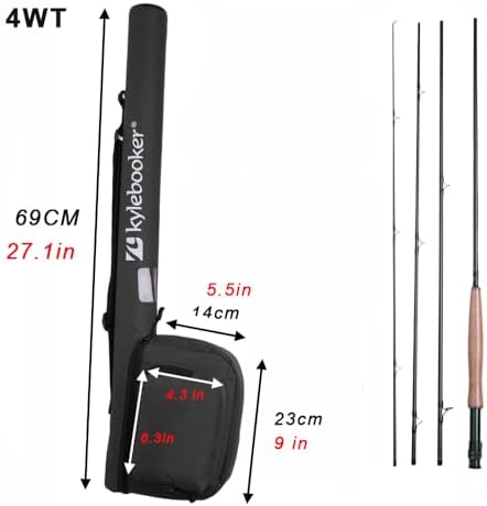 Kylebooker Fly Fishing Rod with Reel Combo Kit 3/4/5/6/7/8 Weight Starter Fly Fishing Outfit with Rod Bag - Image 5