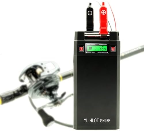 Extra Large Capacity Electric Reel Battery. Compatible with Daiwa & Shimano Electric Fishing Reel. It is The Best Choice for Your Fishing All Day Long(12V 25000mAh). by Yl-hlotelectricreelbattery