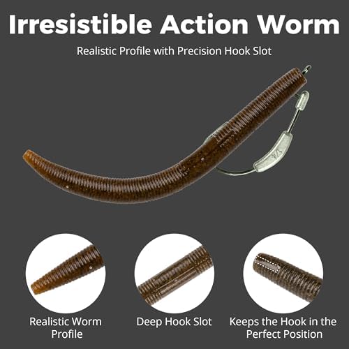 4"/5" Senko Worms Kit, Salt Impregnated Soft Plastic Lures - Image 3