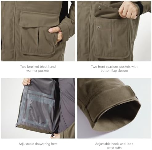 BASSDASH Walker-LW Breathable Waterproof Fishing Hunting Wading Jackets with Silent Outer Fabric for Men Women - Image 5