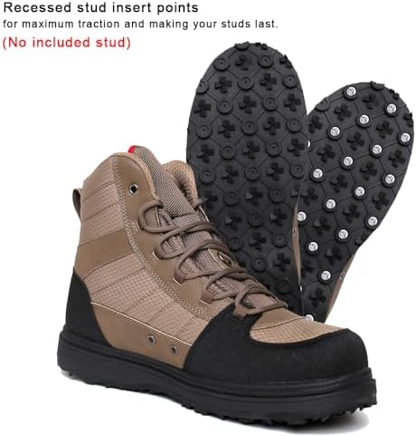 Kylebooker Men's Wading Boots Lightweight Anti-Slip Fly Fishing Wading Shoes - Image 5