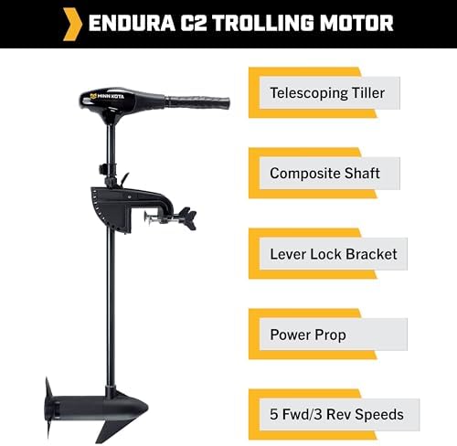 Minn Kota Endura C2 Transom-Mount Electric Trolling Motor – 30 Lb. Thrust, 30 In. Shaft, Freshwater - Image 2