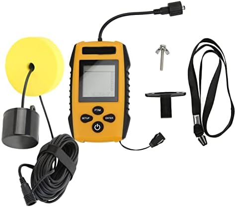 Garosa Wired Fish Finder Depth Finder, Portable HD LCD Sonar Detection with 328ft Depth Range Backlight Display Included Transducer for Kayak Boat ABS 1 Pack - Image 4