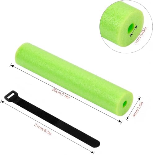 Fishing Rod Float Tube with Fastening Straps, EVA Foam Rod Butt Cushion for Kayak & Boat Fishing, Floating Accessory Keeps Rod Tip Afloat and Prevents Sinking in Water - Image 2