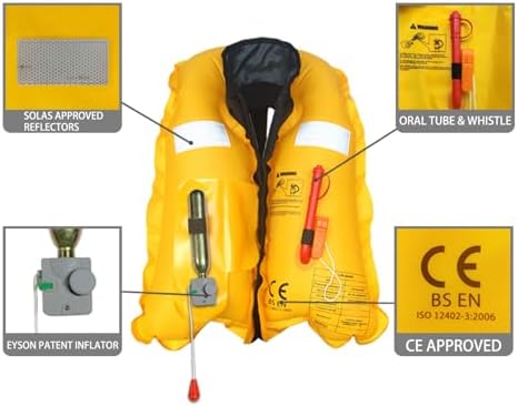 Eyson Inflatable Life Jacket Life Vest Highly Visible Manual - Image 5