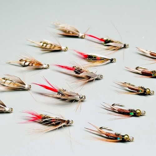 9Pc Fishing Wet Flies Bionics Worms/Midges/Moths/Flies Artificial Insect Fly Fishing Bait Salmon Trout Bass Fishing Hook Fly Fishing Lure - Image 5