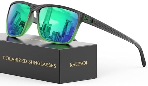 KALIYADI Polarized Sunglasses for Men, Lightweight Sun Glasses with UV Protection for Driving Fishing Golf by KALIYADI
