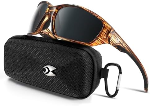 suoso Sports Polarized Sunglasses for Men: Womens UV400 Protection Sun Glasses Wrap Around Goggles for Fishing Driving TR90 by suoso