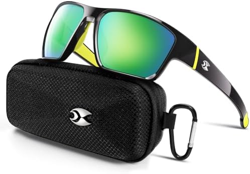 suoso Sports Polarized Sunglasses for Men: Womens UV400 Protection Sun Glasses Wrap Around Goggles for Fishing Driving TR90 by suoso