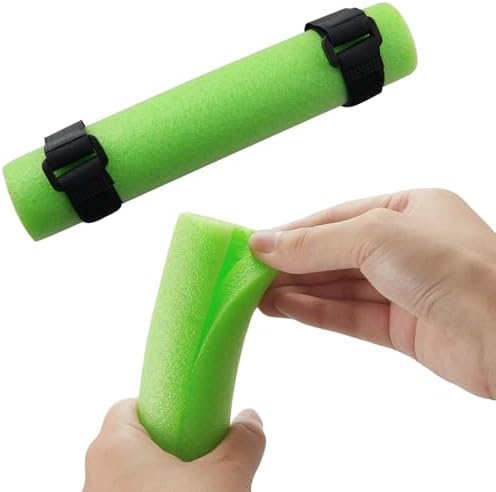3PCS Fishing Foam Rod Float Kayak Narrow Rod Fall Prevention Coupling Pad Tail Pad Includes 6 Fastening Straps 1.57x7.87in Side Opening Protective Cover Fishing Tackle Accessories - Image 4