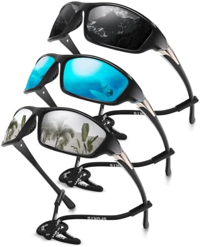 Polarized Sports Wrap Around Sunglasses Men Fishing Running Golf by Foliful