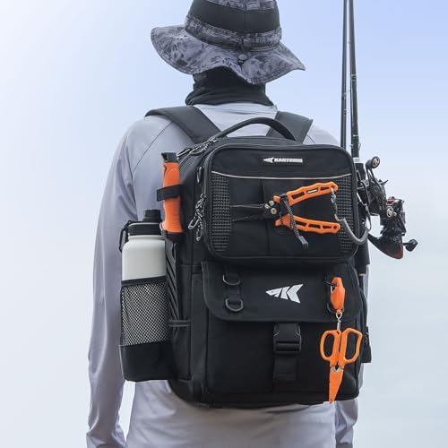 KastKing BaitSpace 50L Fishing Backpack with 4 Tackle Boxes, 2 Rod Holders - Image 2