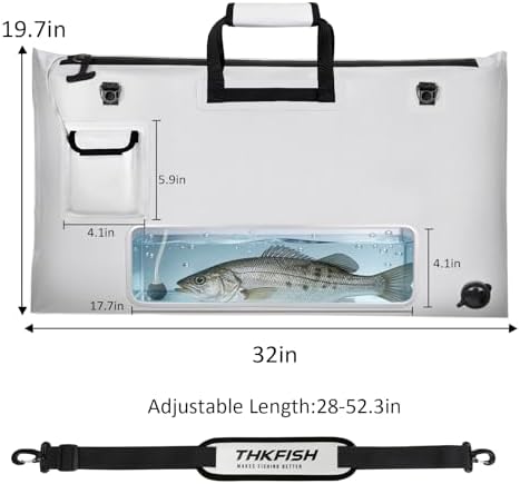 THKFISH Fish Tournament Weigh in Bag for Bass Fishing with Leakproof Zipper - Image 6