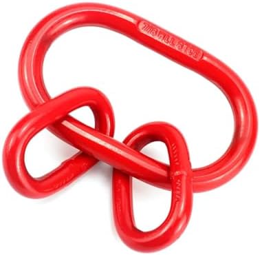 EGV G80 Chain Sling Ring, Oblong Master Link Hoist Ring for Lifting Rigging,17636 lbs, Red(8T) - Image 5
