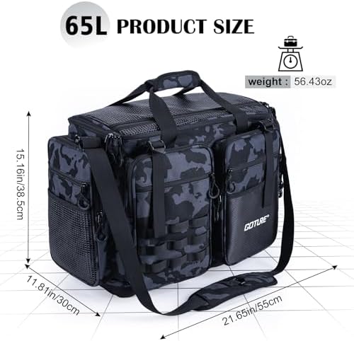 Goture Large Tackle Bag, Water Resistant Saltwater Gear Storage - Image 6