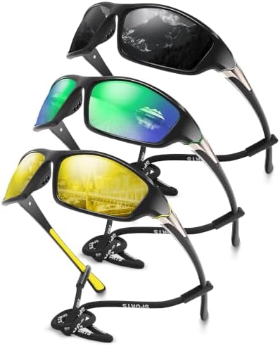 Polarized Sports Wrap Around Sunglasses Men Fishing Running Golf by Foliful