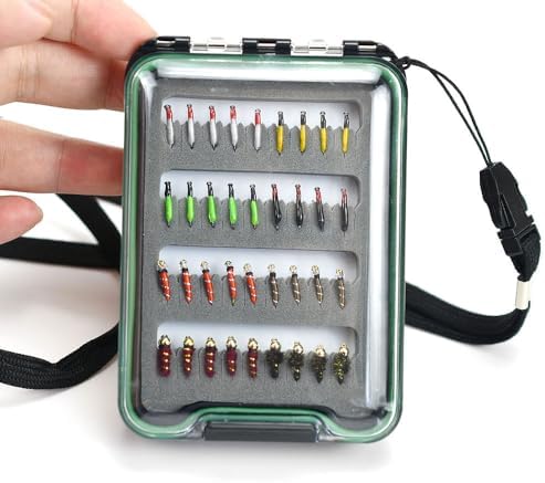 Pack of 36Pcs/Box Trout Fishing Flies Collection Dry Wet Nymph Streamers Fly Assortment with Box Flyfishing Fly Lures - Image 6