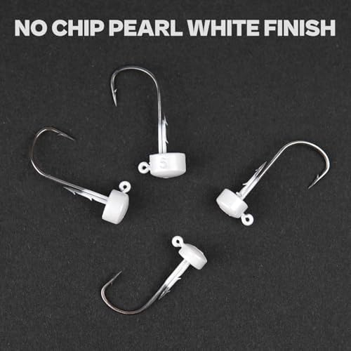 Ned Rig Jig Heads, 20/40 Pack Finesse Mushroom Jig Hooks for Bass Fishing - Image 3