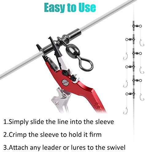 3 Way Swivels Heavy Duty Sleeve Swivel for Deep Drop Rigs Saltwater Tackle - Image 5
