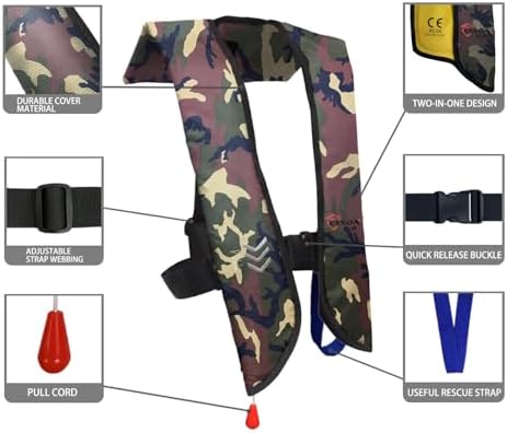 Eyson Inflatable Life Jacket Life Vest Basic Manual - Image 4