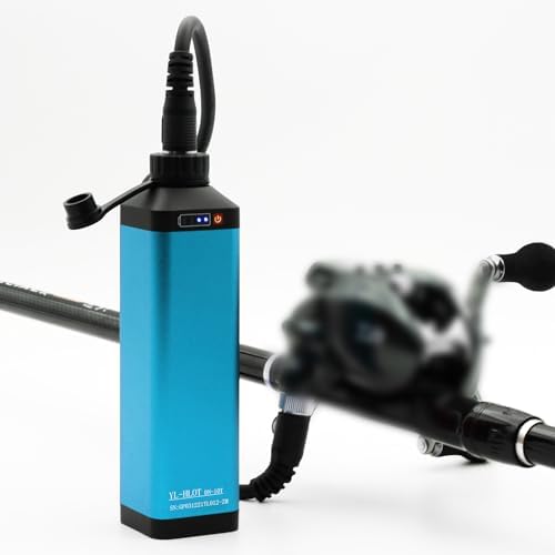 Super Mini 14.8V 10000 mAh Electric Reel Battery. Aluminum Alloy Rustproof Case. Compatible with Daiwa & Shimano Electric Fishing rReels. High Performance and Reliable Power Supply by Yl-hlotelectricreelbattery