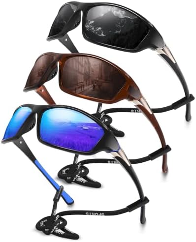 Polarized Sports Wrap Around Sunglasses Men Fishing Running Golf by Foliful