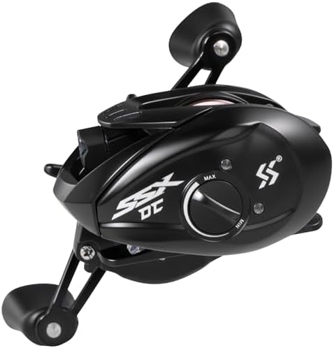 Sougayilang Baitcasting Reel with Digital Anti-Backlash Control - Smart Computer Braking System, 7.2:1 Gear Ratio, 18.5LB Max Drag-Easy Casting Baitcaster for Beginners & Bass Anglers by Sougayilang