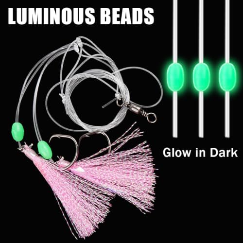 Shaddock Fishing Bait Rigs Saltwater with Sharp Hooks for Flounder Halibut - Image 5