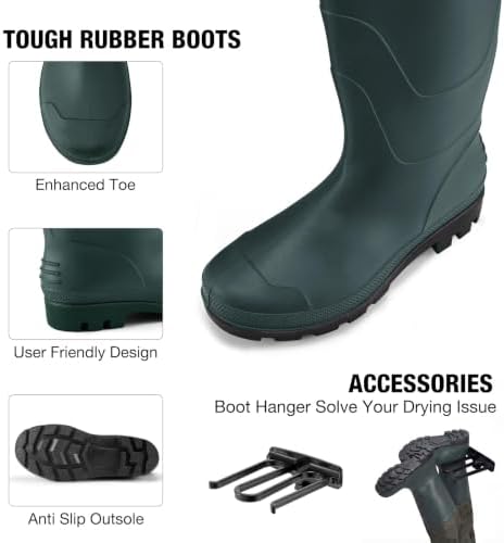 FISHINGSIR Waders for Men Waterproof Women Fishing Chest Wader with Boots - Image 4