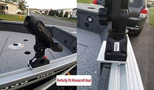 BroCraft Alumacraft Boat Rod Holder Mount / AlumaTrac Bracket (Generation 3) - Image 7