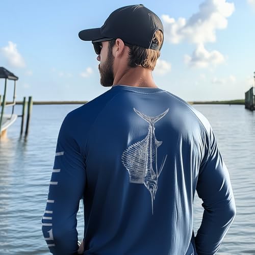 Palmyth Fishing Shirts for Men Long Sleeve UPF 50+ T Shirt Sun Protection - Image 2