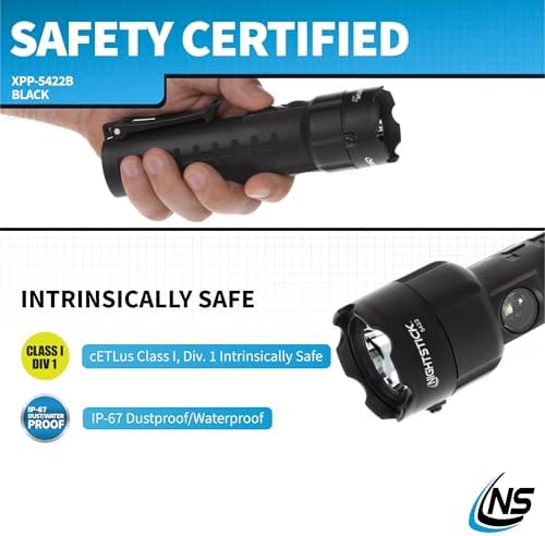 Nightstick XPP-5422B 3 AA Intrinsically Safe Permissible Dual-Light Flashlight, Black - Image 5
